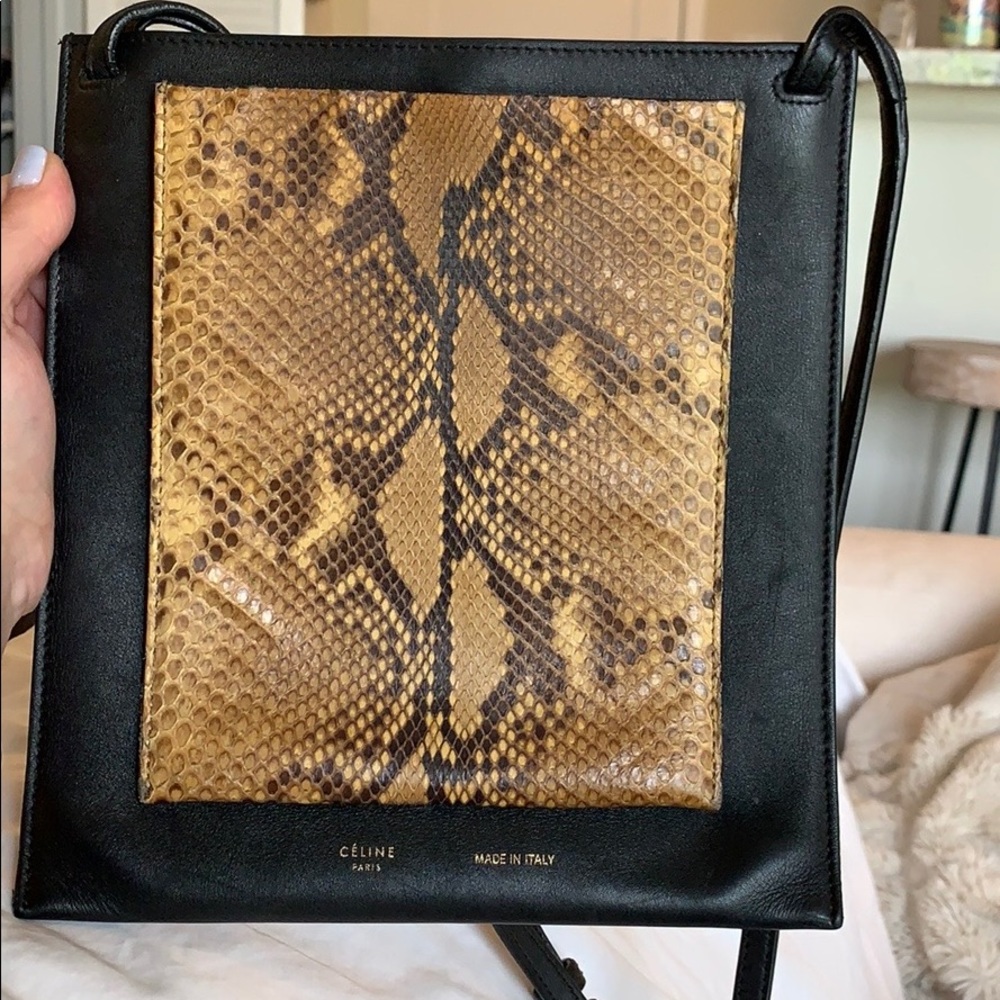 ❌❌SOLD❌❌Celine Python Pocket Crossbody Bag